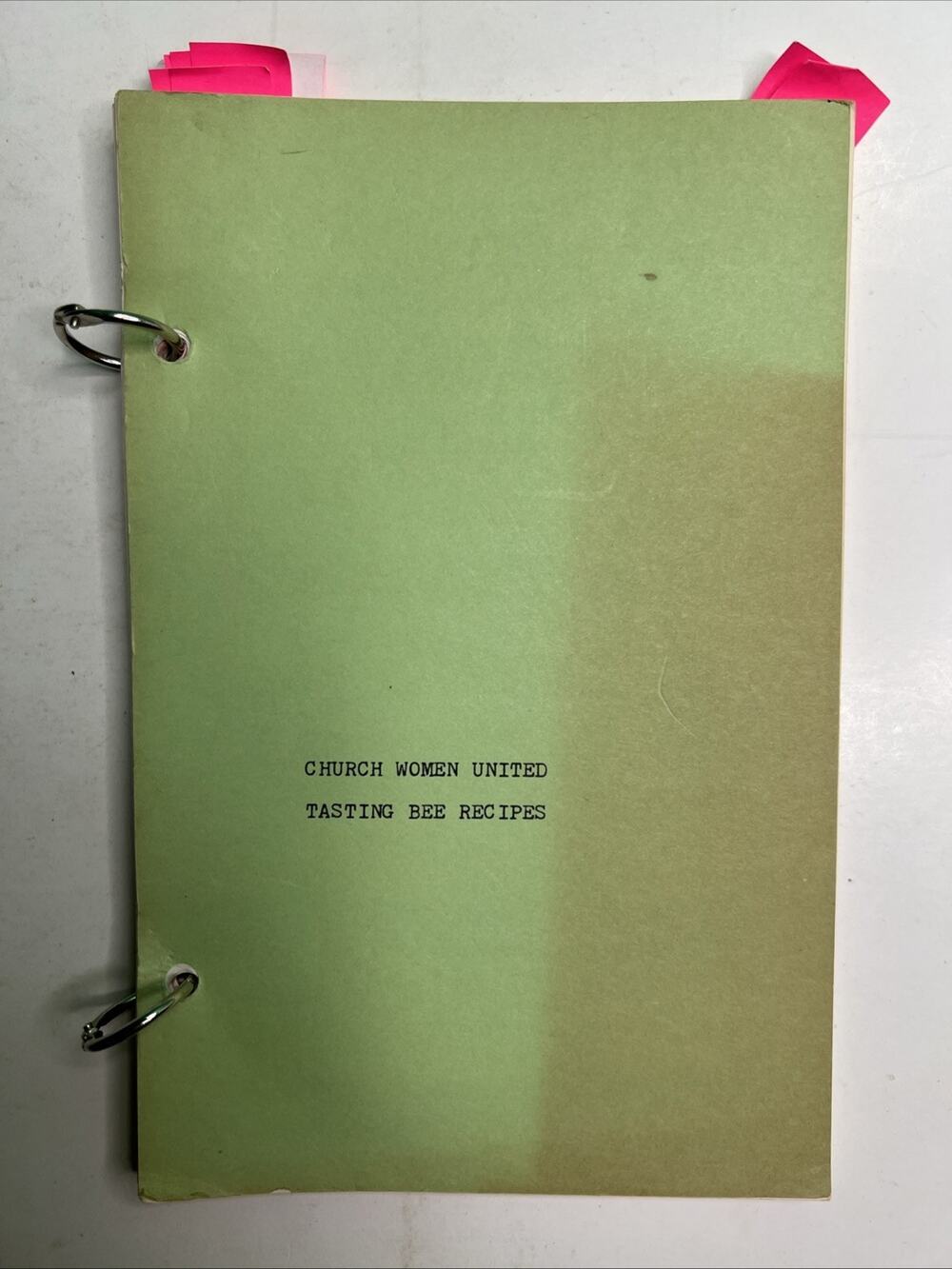 1983 Mid-Cities Unit Of Church Women United Tasting Bee Recipes Cookbook